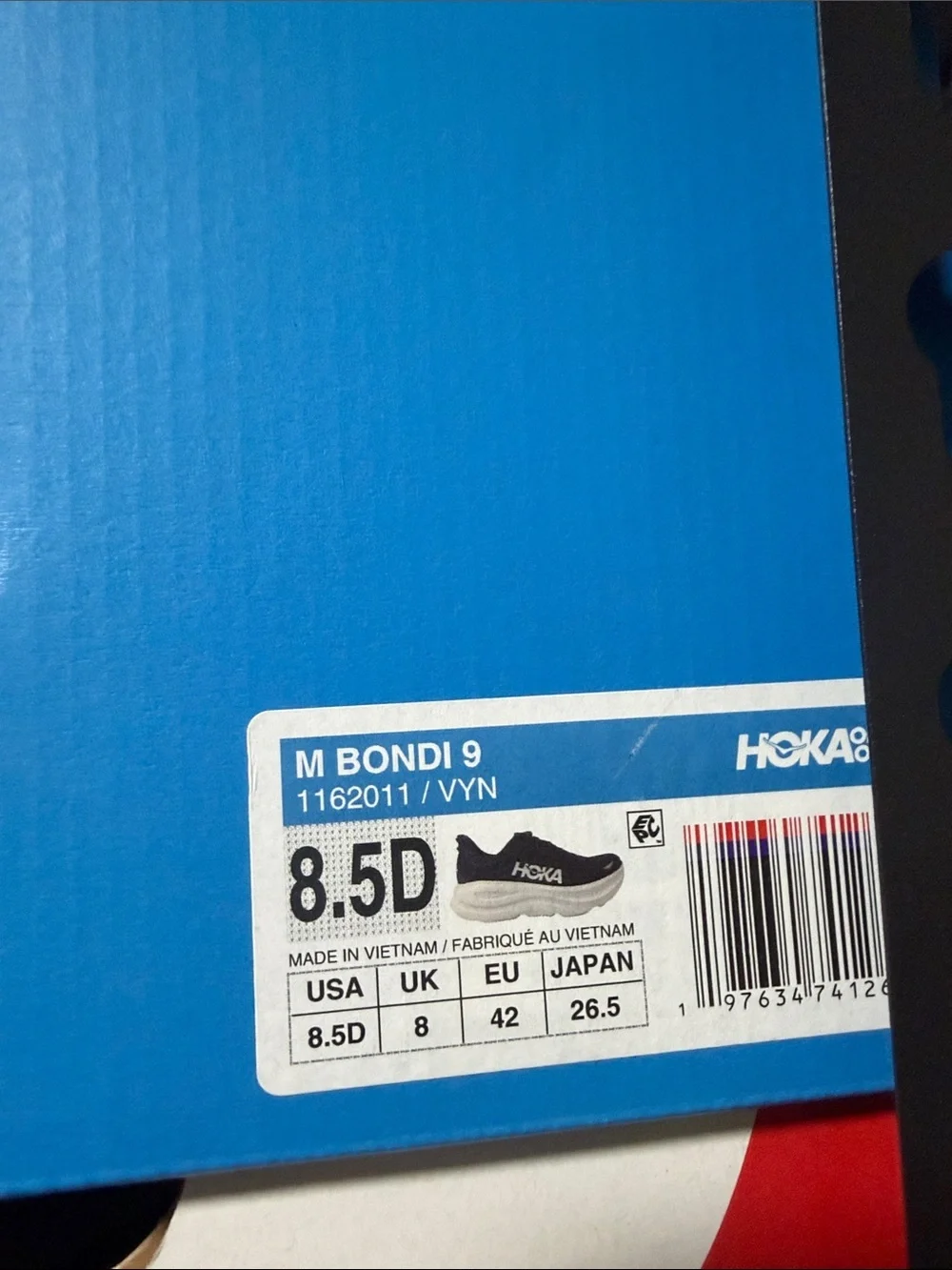 HOKA ONE ONE Bondi 9 - Varsity Navy Blue - 1162011/VYN-NEW